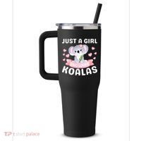 Just A  Who Loves Koala Bear 40oz Vacuum Insulated Stainless Steel Travel Tumbler thumb 2