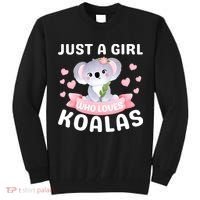 Just A  Who Loves Koala Bear Tall Sweatshirt thumb 0