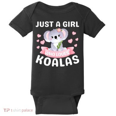 Just A  Who Loves Koala Bear Baby Bodysuit