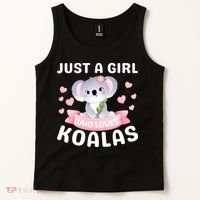 Just A  Who Loves Koala Bear Tank Top thumb 2