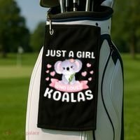 Just A  Who Loves Koala Bear Golf Towel thumb 2