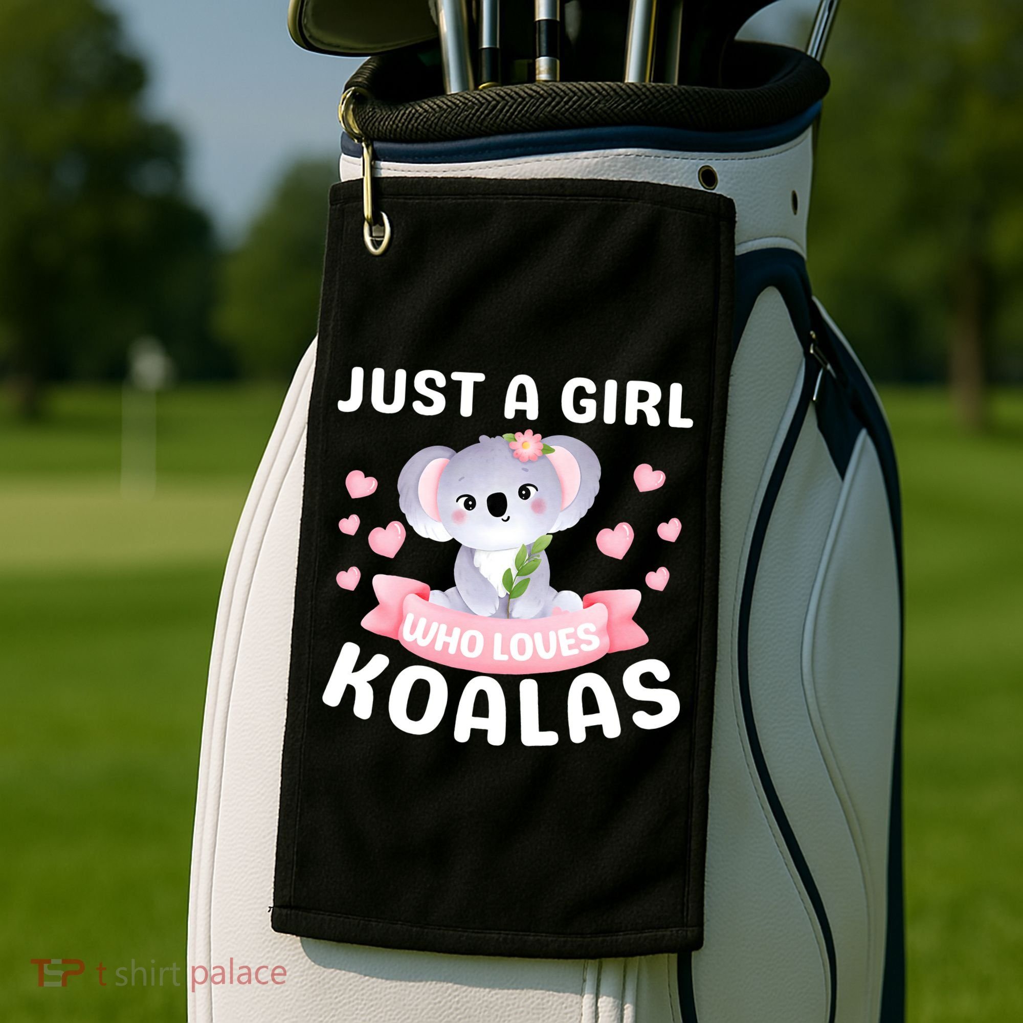 Just A  Who Loves Koala Bear Golf Towel