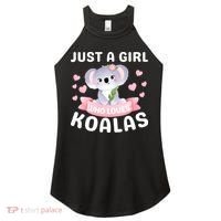 Just A  Who Loves Koala Bear Women's Perfect Tri Rocker Tank thumb 0