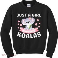 Just A  Who Loves Koala Bear Kids Sweatshirt thumb 0