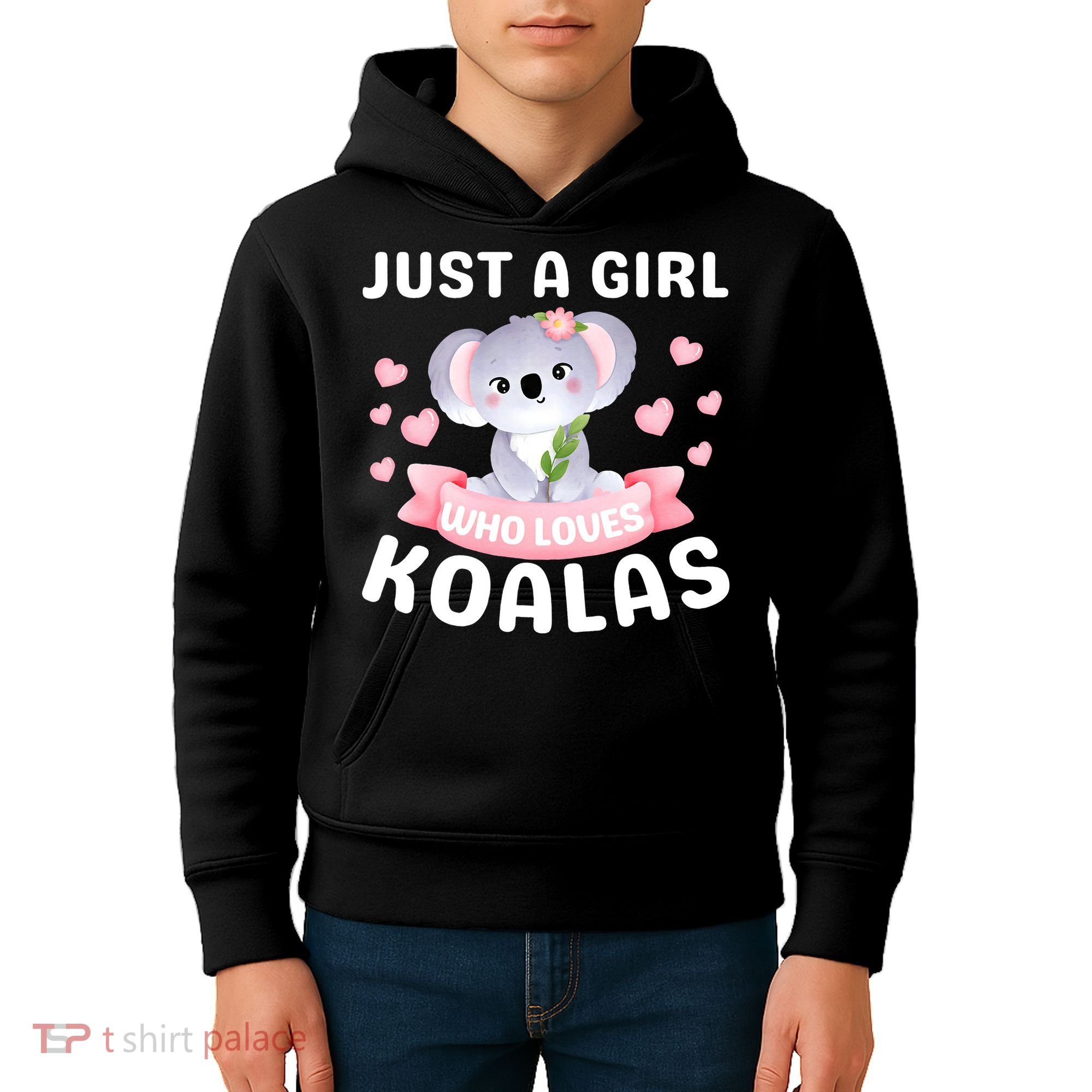Just A  Who Loves Koala Bear Kids Hoodie