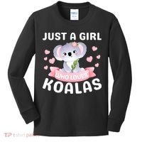 Just A  Who Loves Koala Bear Kids Long Sleeve Shirt thumb 0