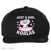 Just A  Who Loves Koala Bear Wool Snapback Cap thumb 0
