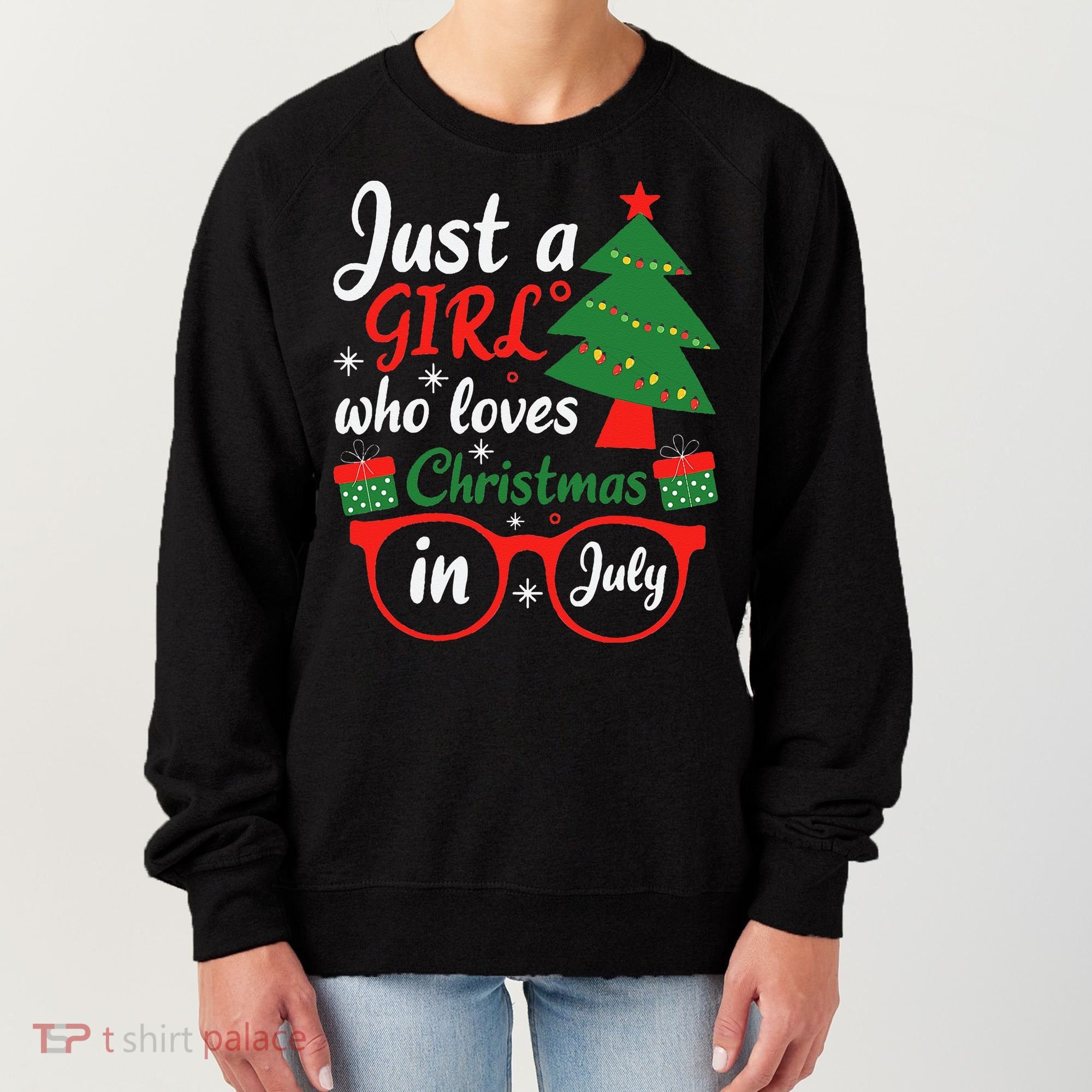 Just A Who Loves Christmas In July Summer Gift Women's Sweatshirt