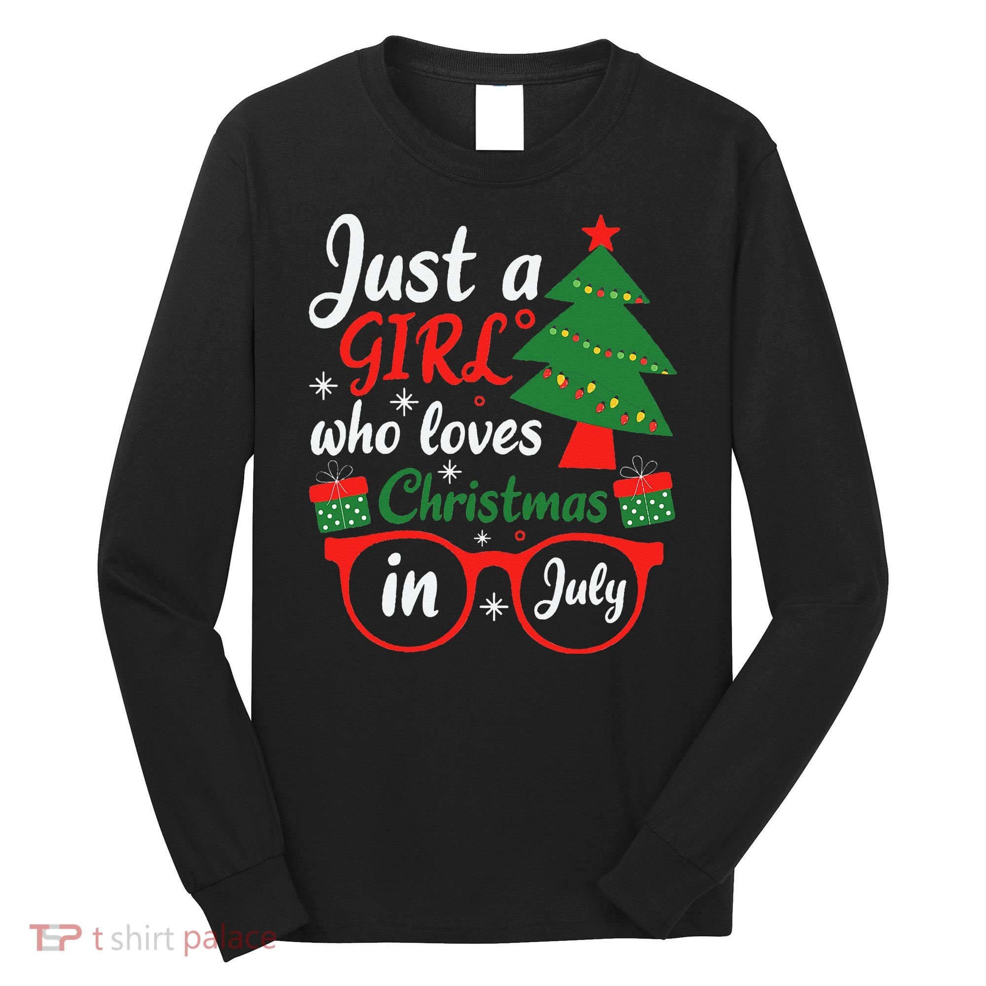 Just A Who Loves Christmas In July Summer Gift Long Sleeve Shirt