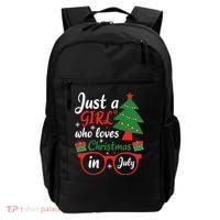 Just A Who Loves Christmas In July Summer Gift Backpack thumb 0