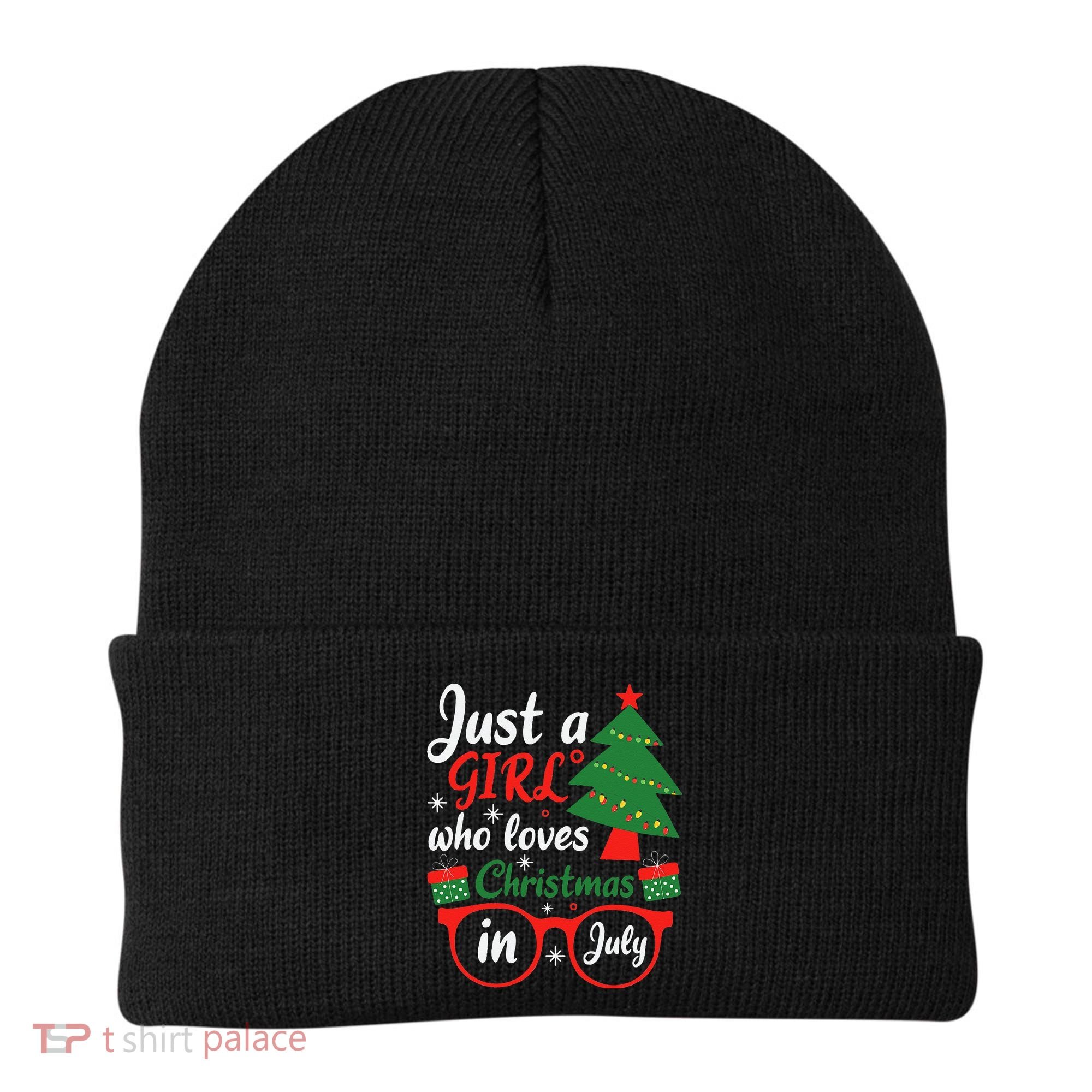 Just A Who Loves Christmas In July Summer Gift Beanie