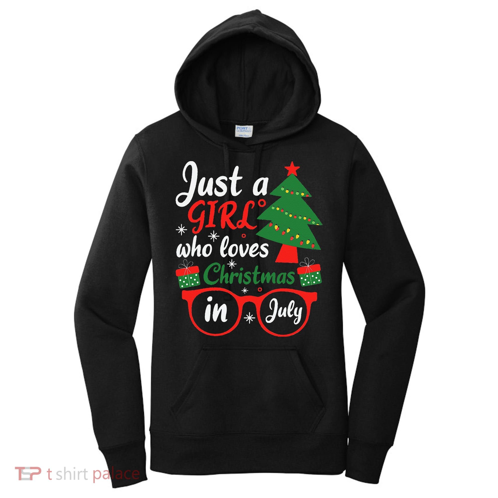 Just A Who Loves Christmas In July Summer Gift Women's Hoodie