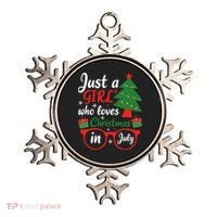 Just A Who Loves Christmas In July Summer Gift Ornament thumb 0