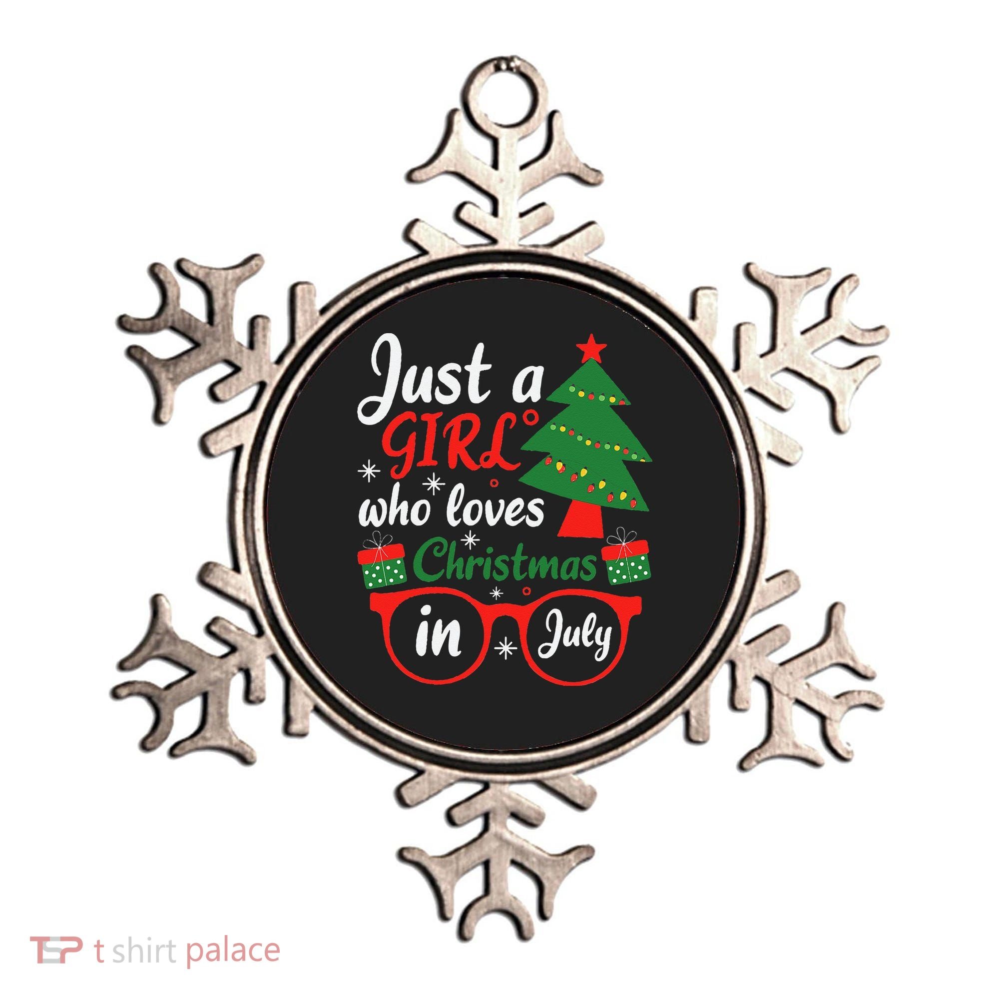 Just A Who Loves Christmas In July Summer Gift Ornament