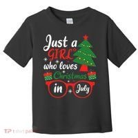 Just A Who Loves Christmas In July Summer Gift Toddler T-Shirt thumb 0