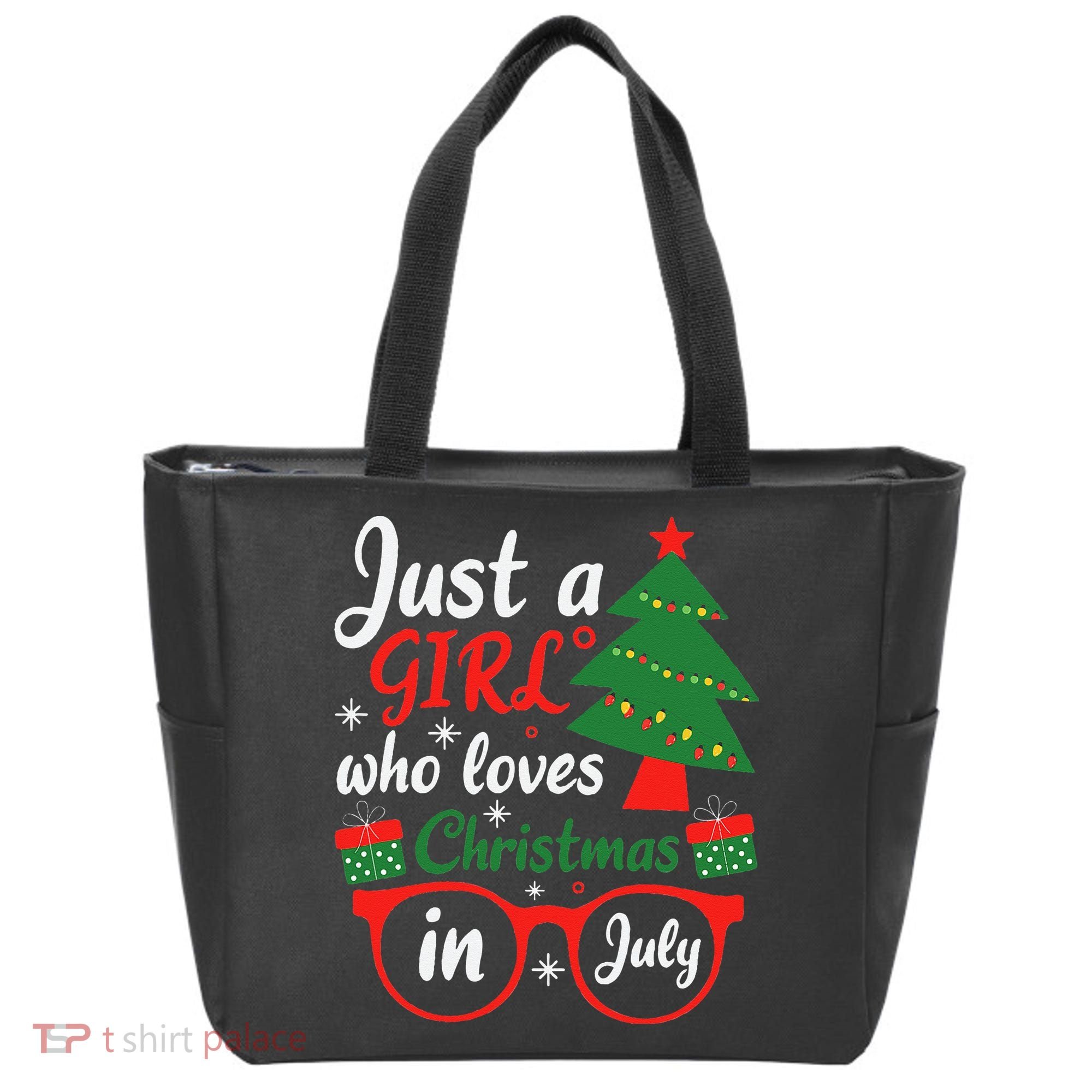 Just A Who Loves Christmas In July Summer Gift Tote Bag