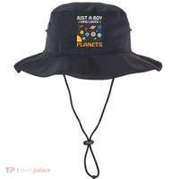 Just A  Who Loves Planets & Solar System Space Science Bucket Hat thumb 0
