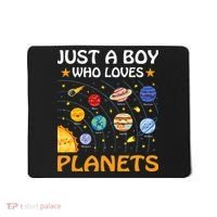 Just A  Who Loves Planets & Solar System Space Science Mousepad thumb 0