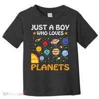 Just A  Who Loves Planets & Solar System Space Science Toddler T-Shirt thumb 0