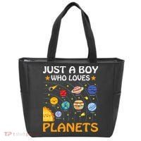 Just A  Who Loves Planets & Solar System Space Science Tote Bag thumb 0