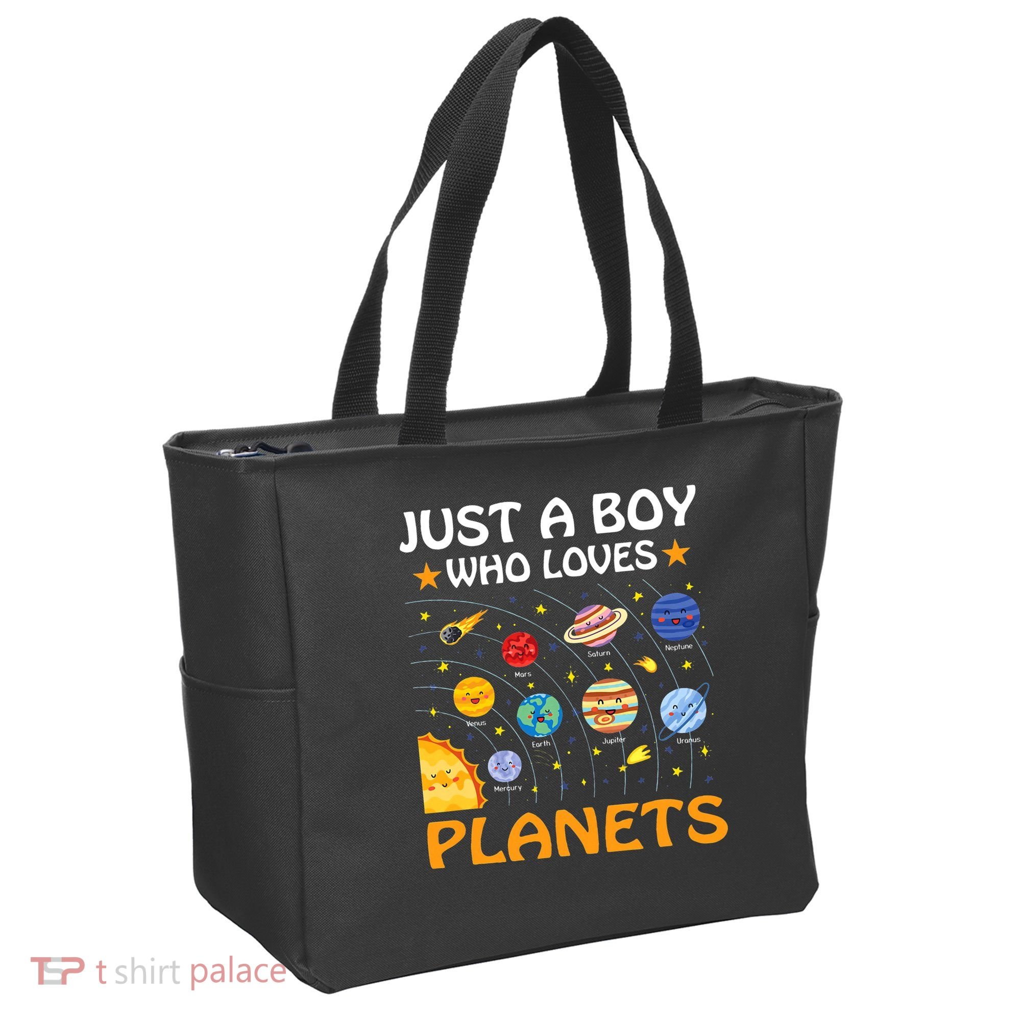 Just A  Who Loves Planets & Solar System Space Science Tote Bag