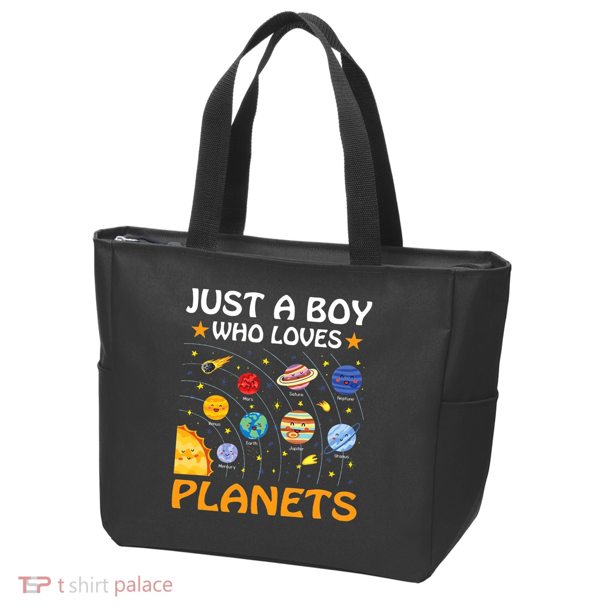 Just A  Who Loves Planets & Solar System Space Science Tote Bag