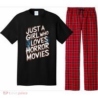 Just A Who Loves Horror Movies Horror Film Spooky Vibes Cool Gift Pajama Set thumb 0