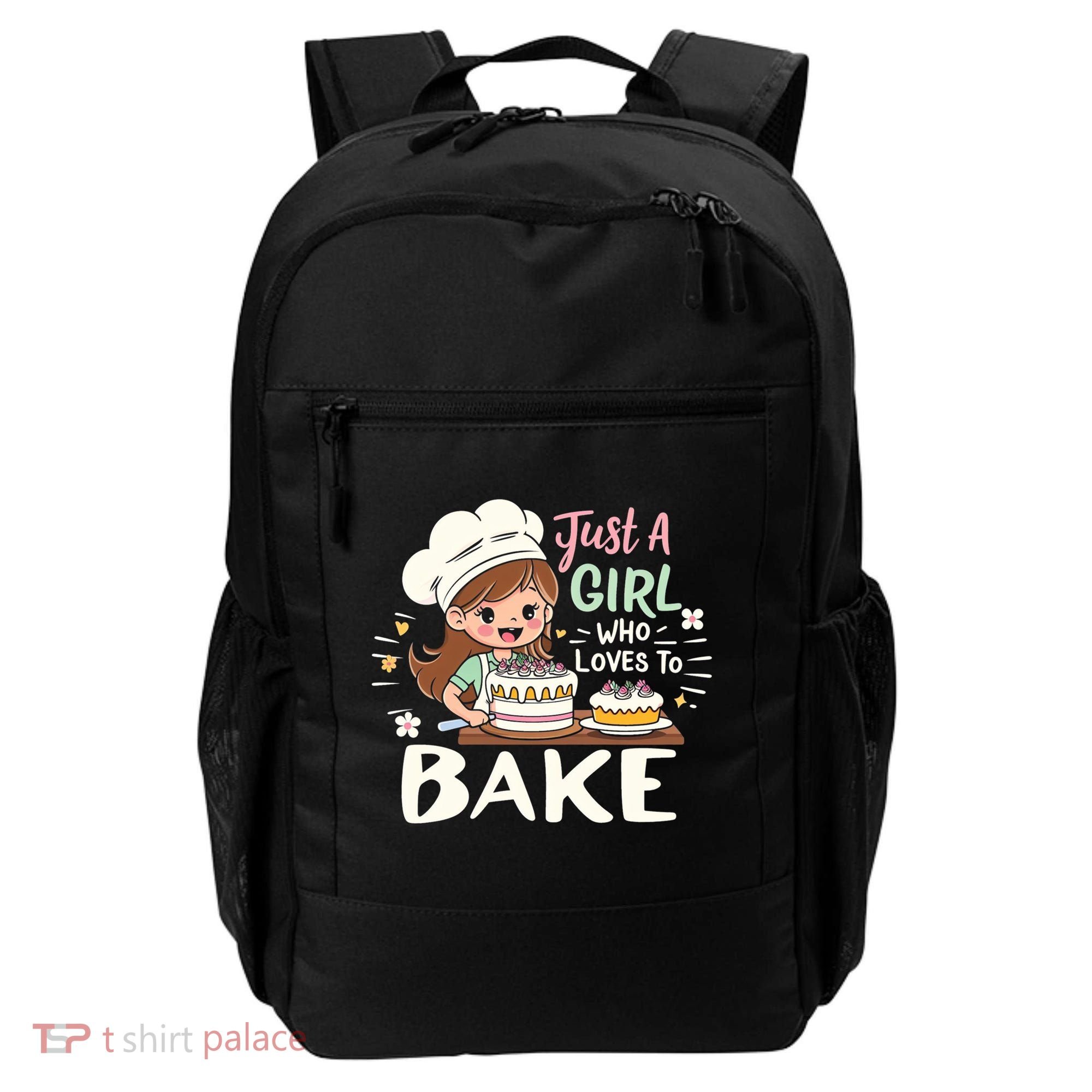 Just A Who Loves To Bake Cute Baking Graphic Cool Gift Backpack