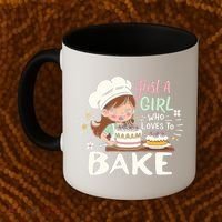 Just A Who Loves To Bake Cute Baking Graphic Cool Gift Coffee Mug thumb 2