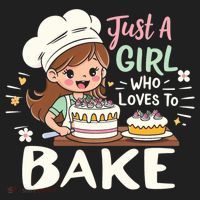 Just A Who Loves To Bake Cute Baking Graphic Cool Gift Hat thumb 2