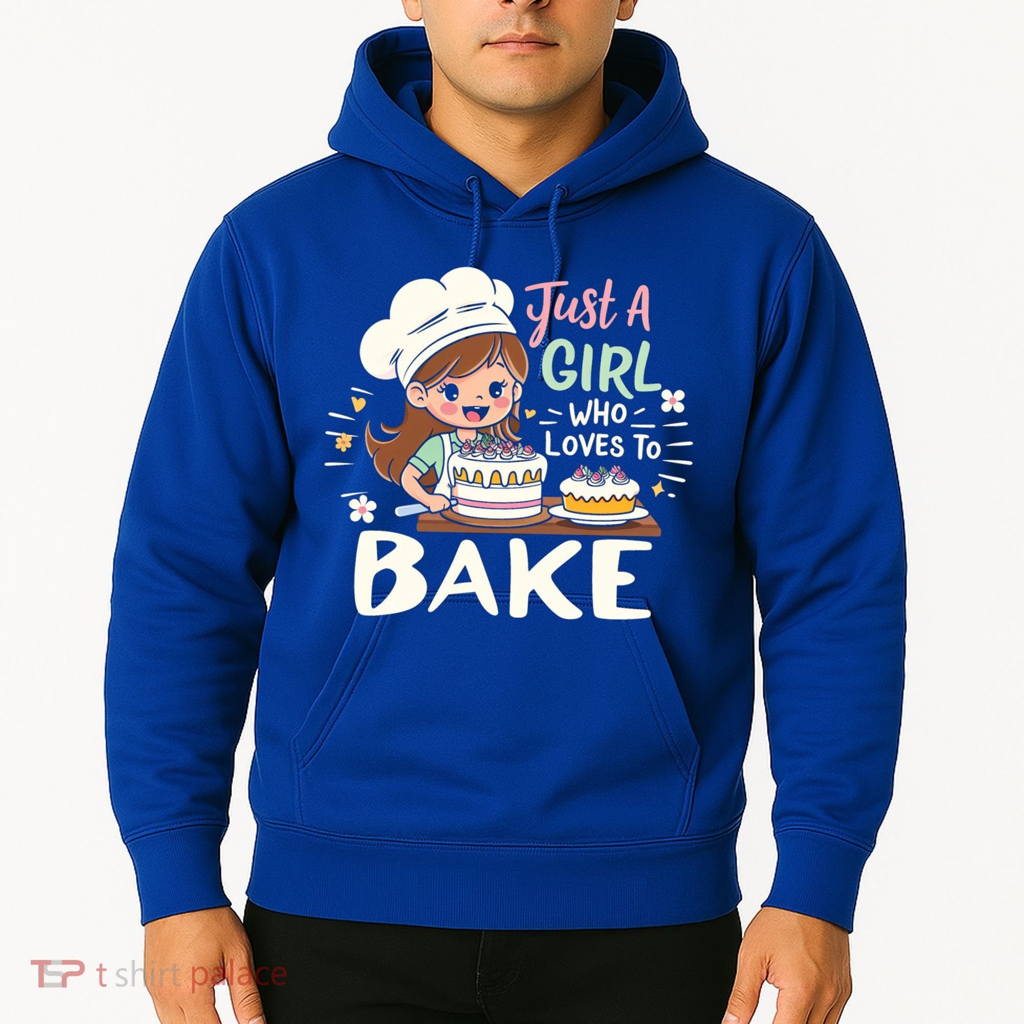 Just A Who Loves To Bake Cute Baking Graphic Cool Gift Hoodie