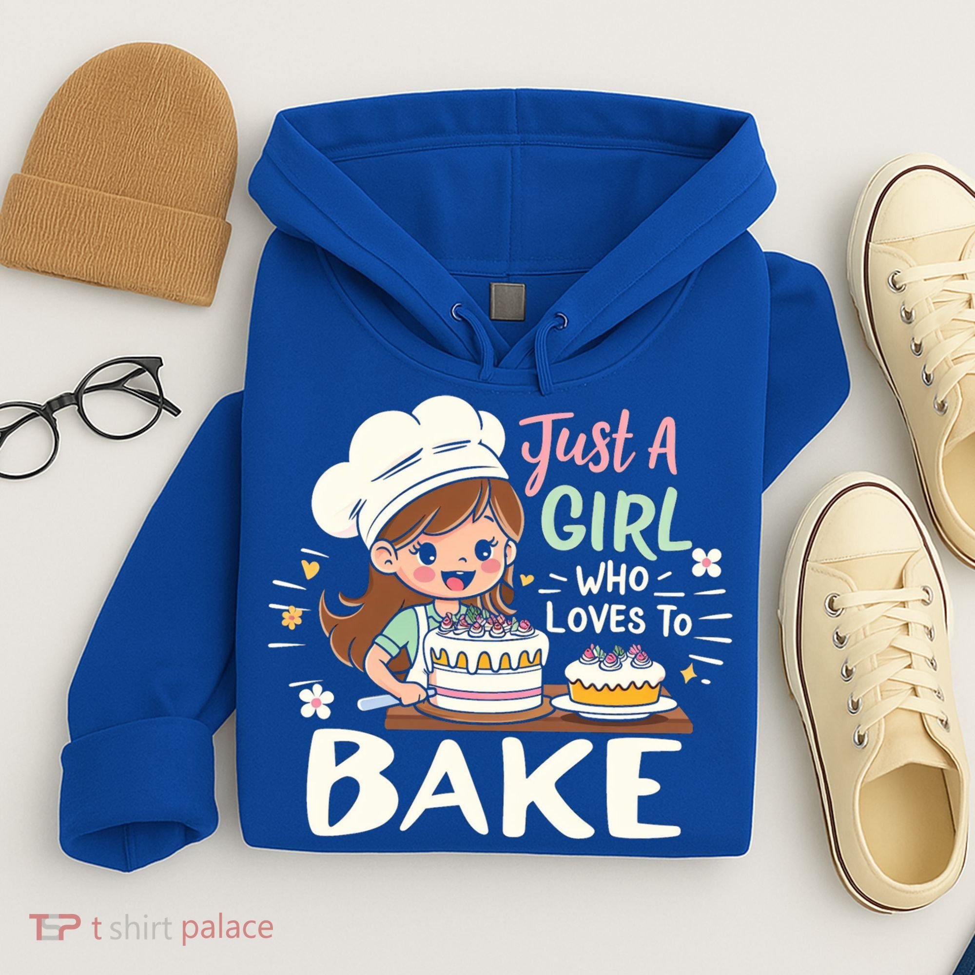 Just A Who Loves To Bake Cute Baking Graphic Cool Gift Hoodie