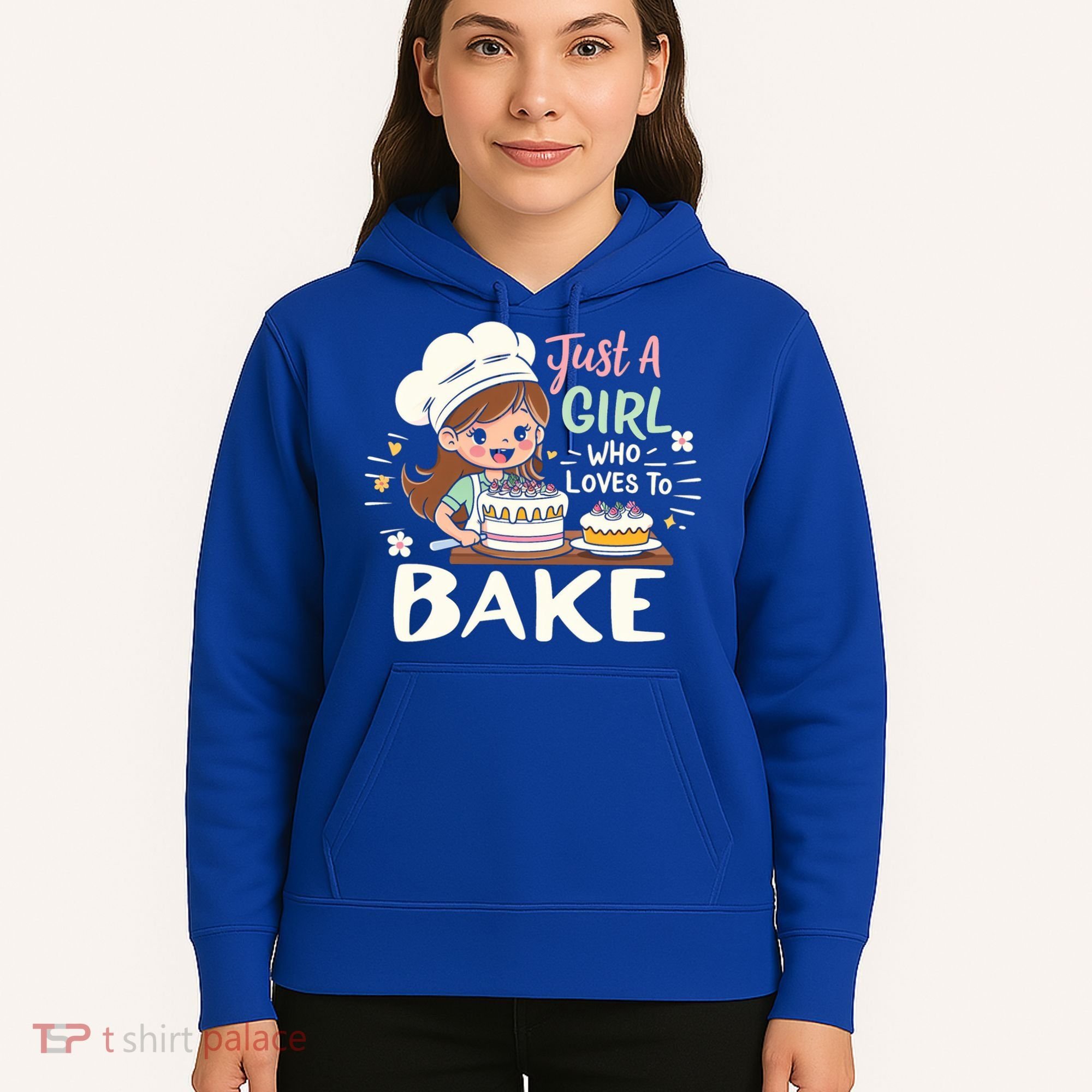 Just A Who Loves To Bake Cute Baking Graphic Cool Gift Hoodie