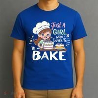 Just A Who Loves To Bake Cute Baking Graphic Cool Gift T-Shirt thumb 3