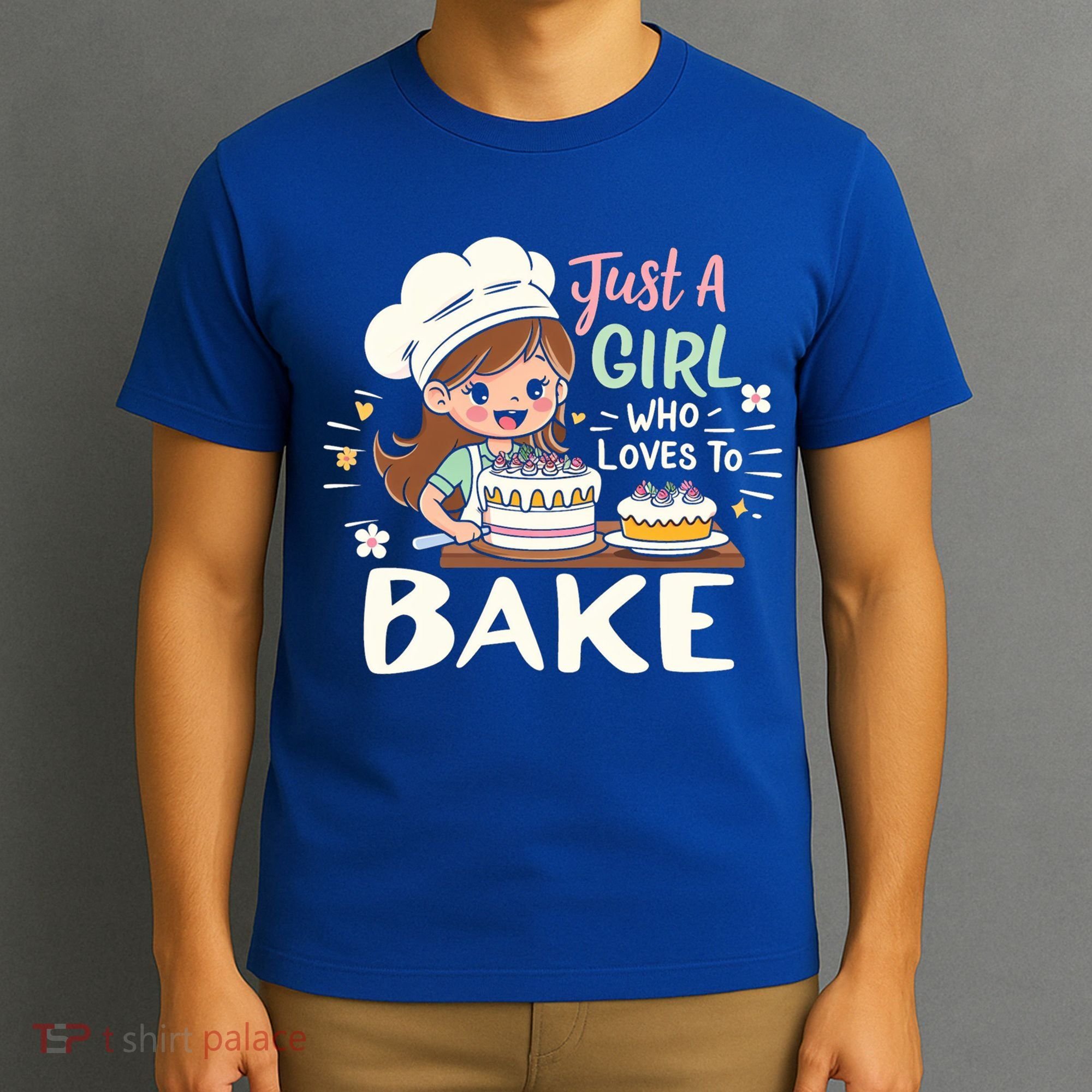 Just A Who Loves To Bake Cute Baking Graphic Cool Gift T-Shirt
