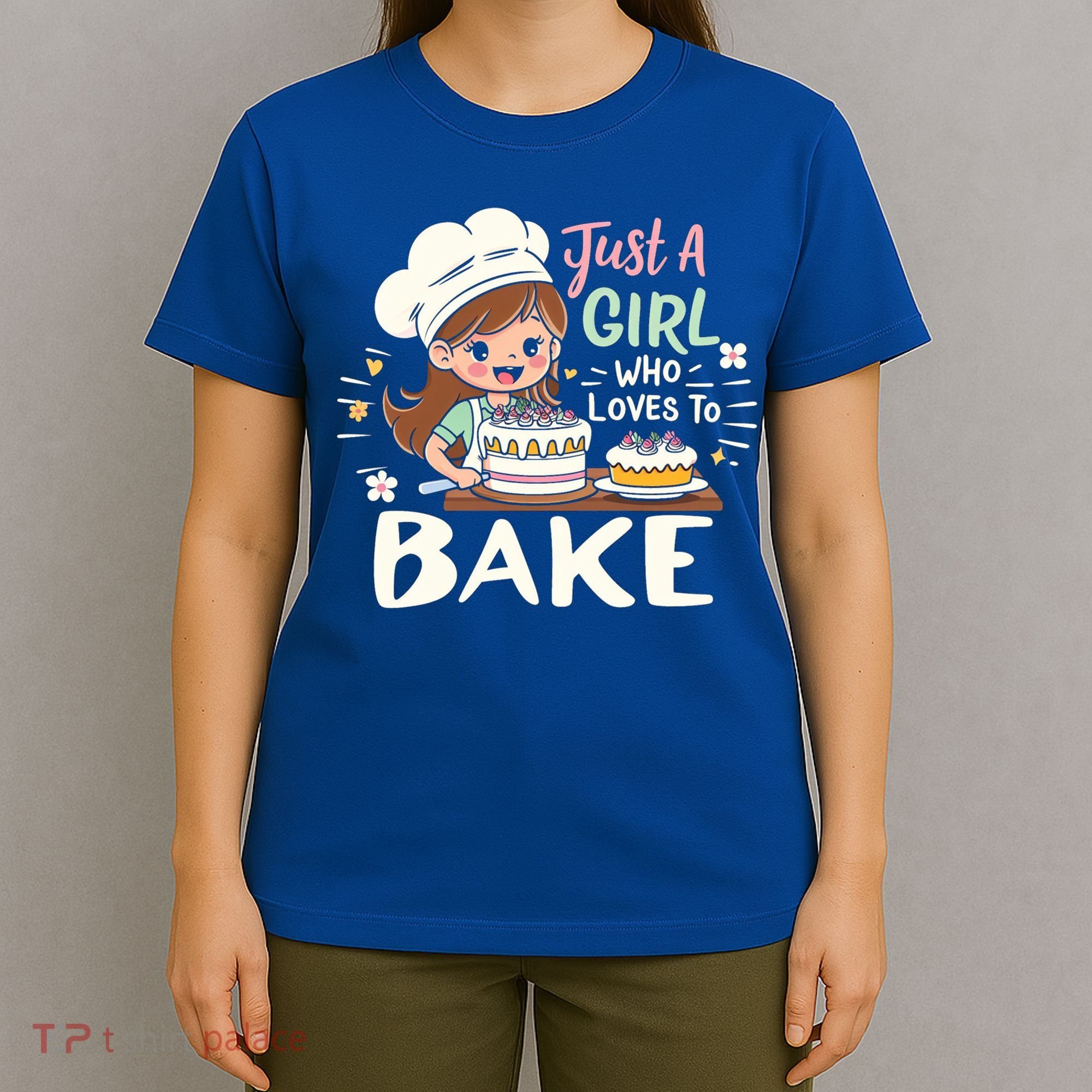 Just A Who Loves To Bake Cute Baking Graphic Cool Gift T-Shirt