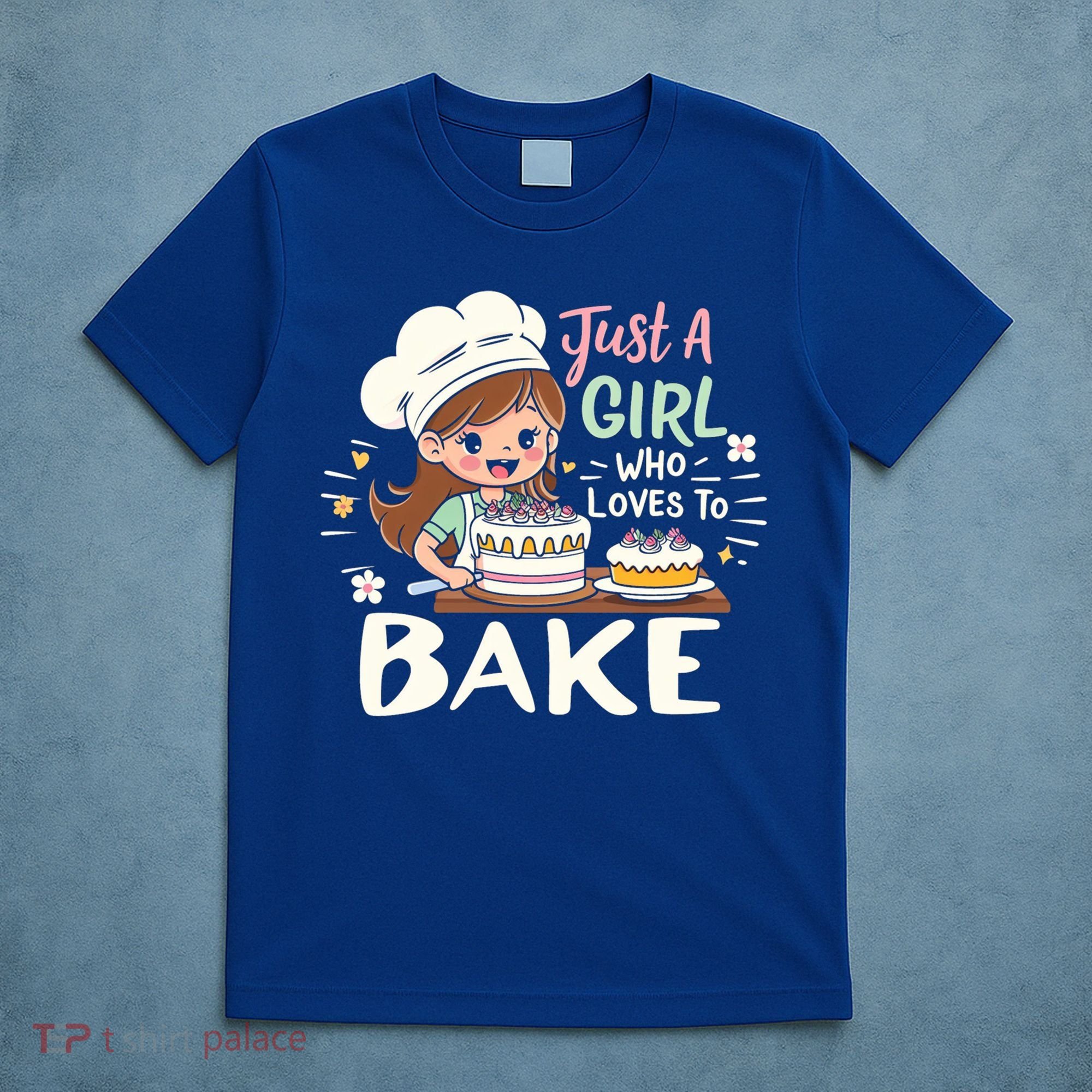 Just A Who Loves To Bake Cute Baking Graphic Cool Gift T-Shirt