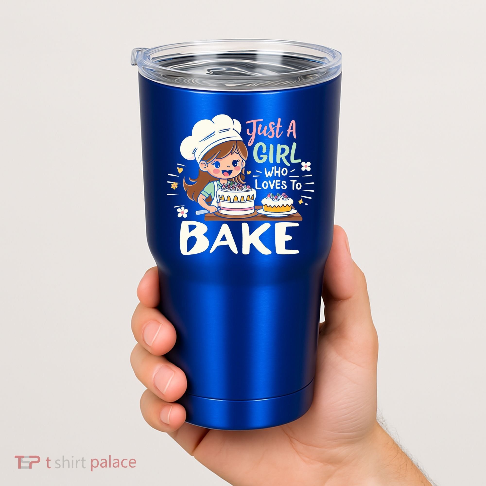 Just A Who Loves To Bake Cute Baking Graphic Cool Gift Tumbler