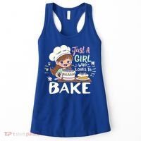 Just A Who Loves To Bake Cute Baking Graphic Cool Gift Women's Tank Top thumb 0