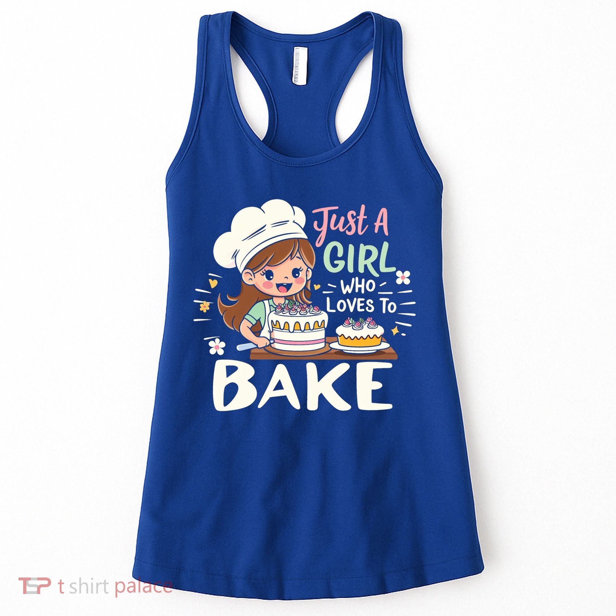 Just A Who Loves To Bake Cute Baking Graphic Cool Gift Women's Tank Top