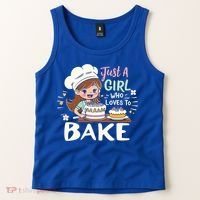 Just A Who Loves To Bake Cute Baking Graphic Cool Gift Tank Top thumb 2