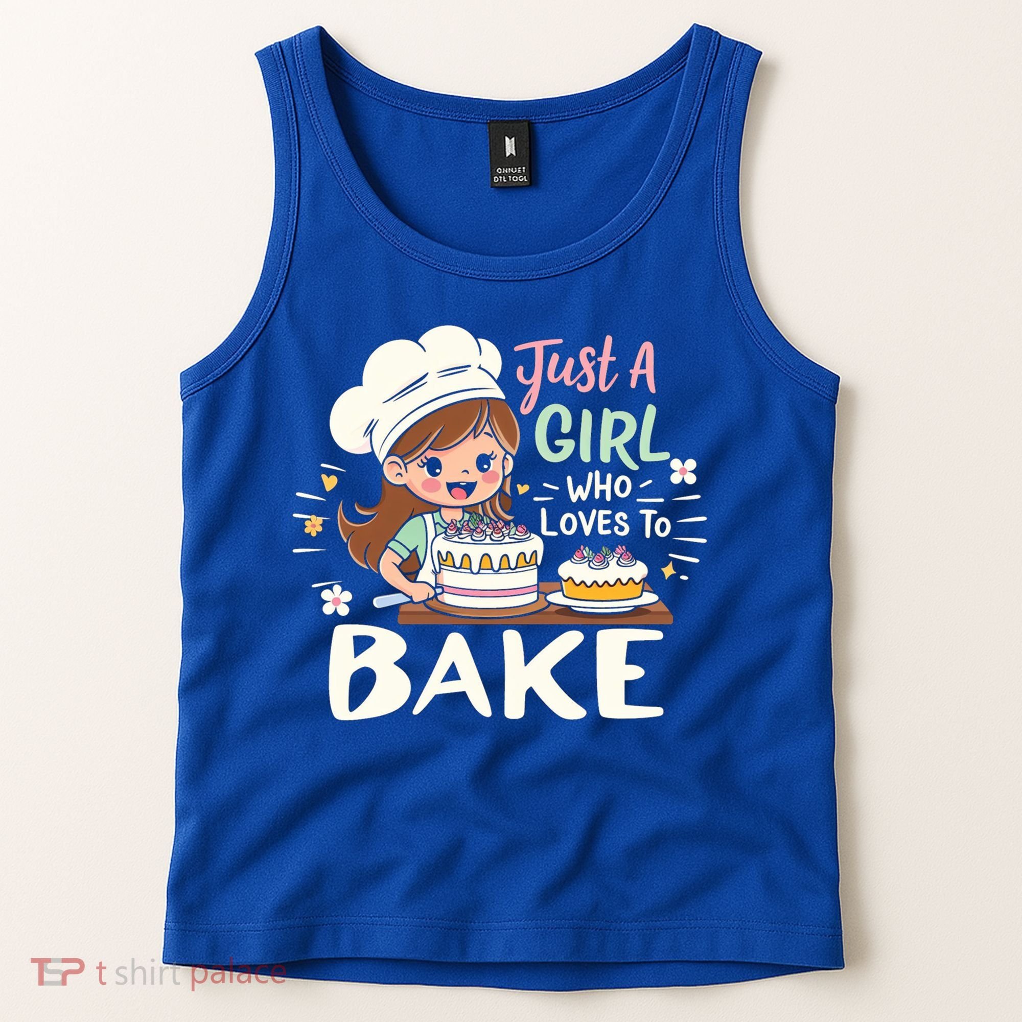 Just A Who Loves To Bake Cute Baking Graphic Cool Gift Tank Top