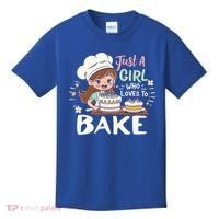 Just A Who Loves To Bake Cute Baking Graphic Cool Gift Kids T-Shirt thumb 0