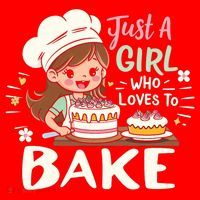 Just A Who Loves To Bake Cute Baking Graphic Cool Gift Santa Hat thumb 1