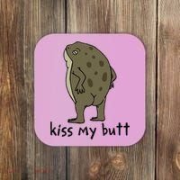 Just A  Who Loves Frogs Cute Green Frog Costume  Coaster thumb 0