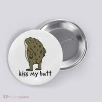 Just A  Who Loves Frogs Cute Green Frog Costume  Button thumb 0
