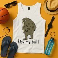 Just A  Who Loves Frogs Cute Green Frog Costume  Tank Top thumb 4