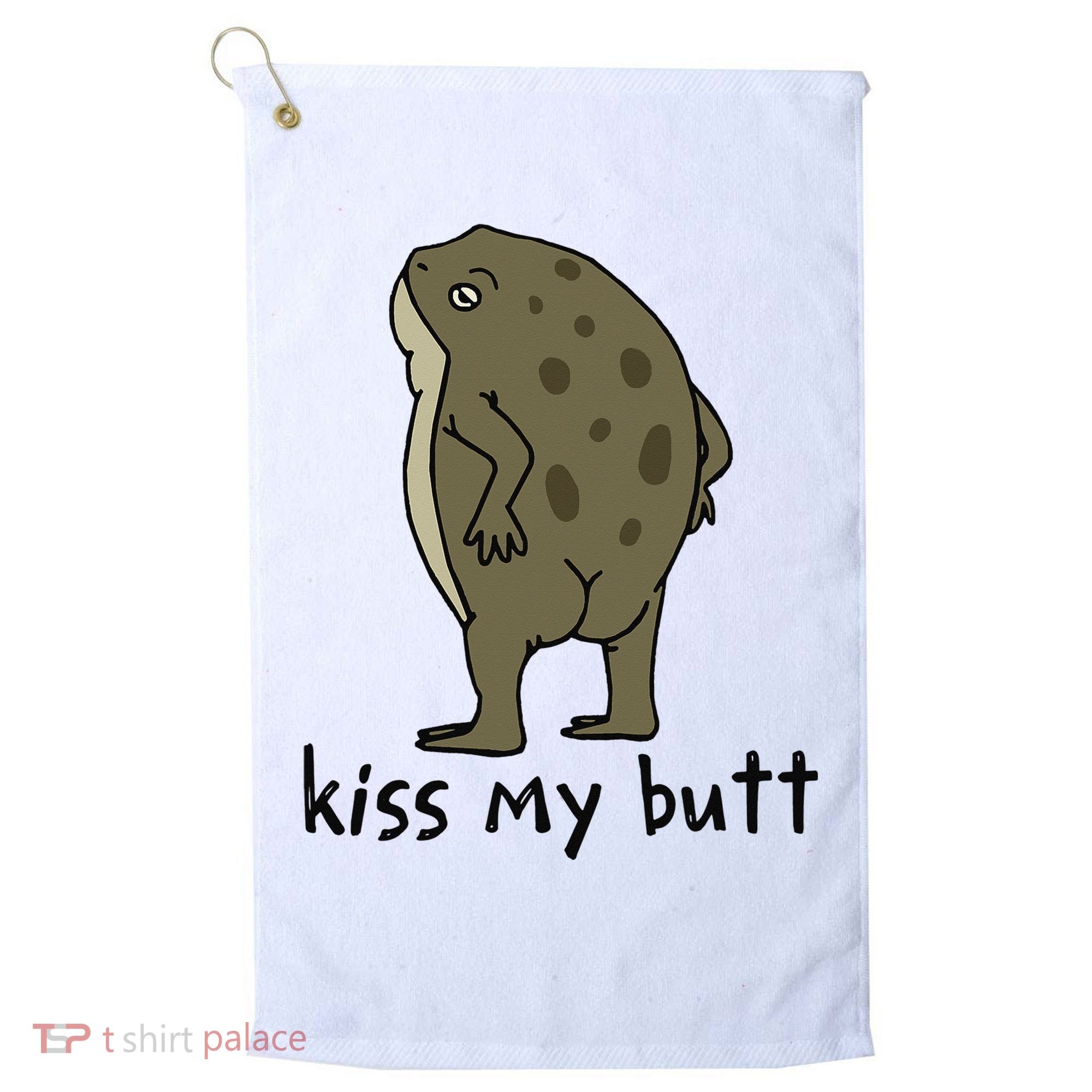 Just A  Who Loves Frogs Cute Green Frog Costume  Golf Towel