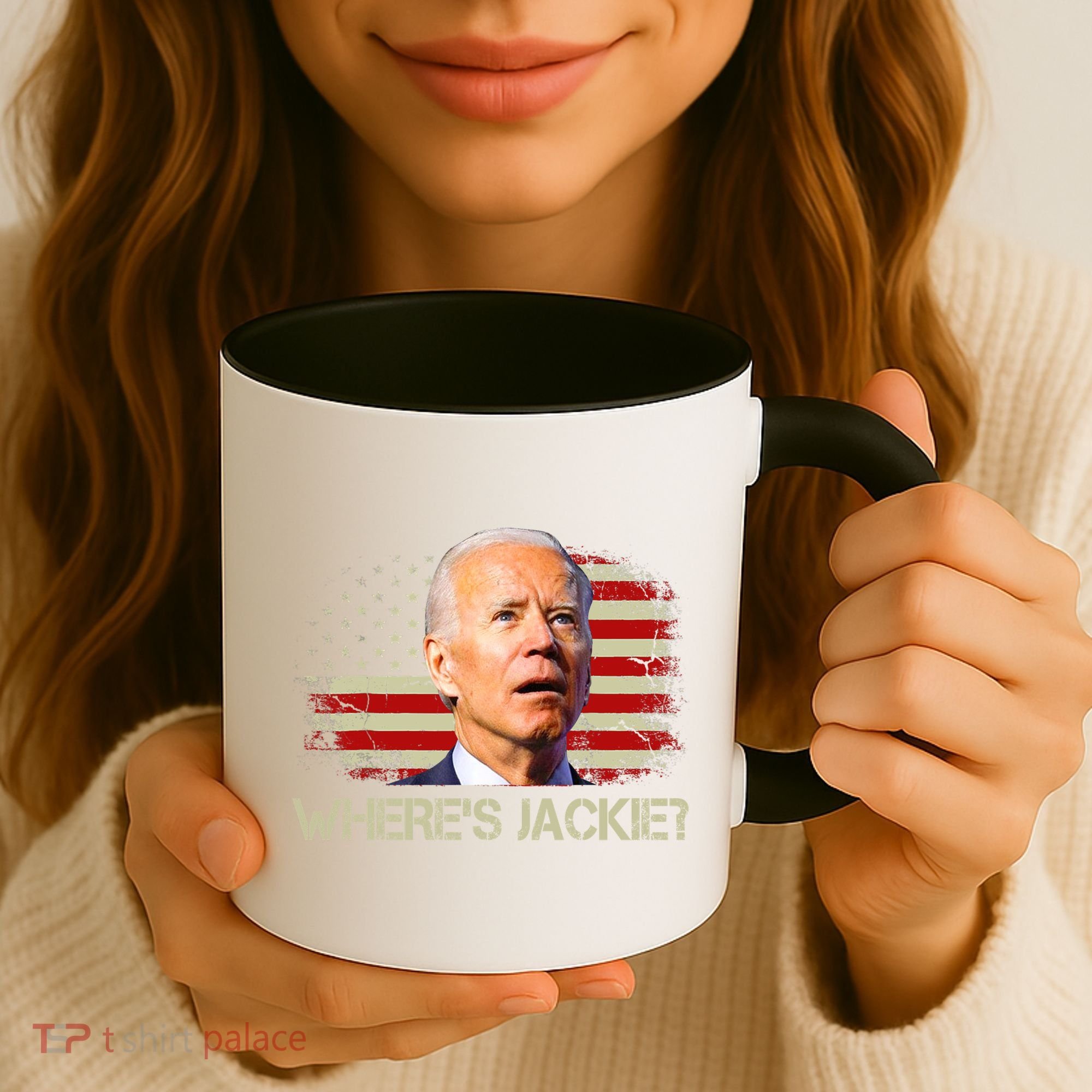 Jackie Are You Here Where's Jackie Funny Anti Joe Biden Coffee Mug