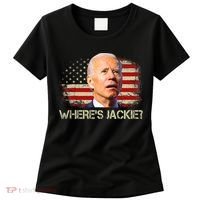 Jackie Are You Here Where's Jackie Funny Anti Joe Biden Women's T-Shirt thumb 0